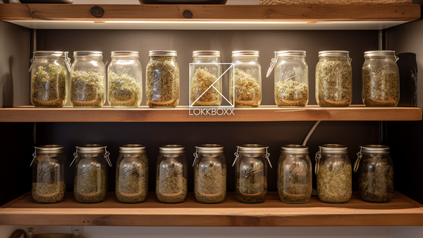 Mason Jars of weed