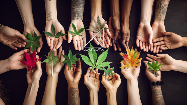 THC leaf hands