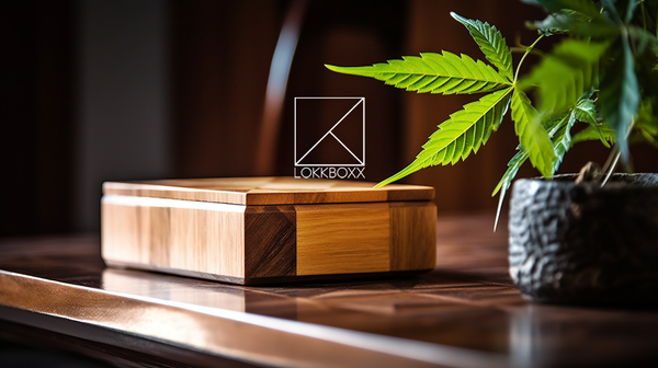 wooden box on table